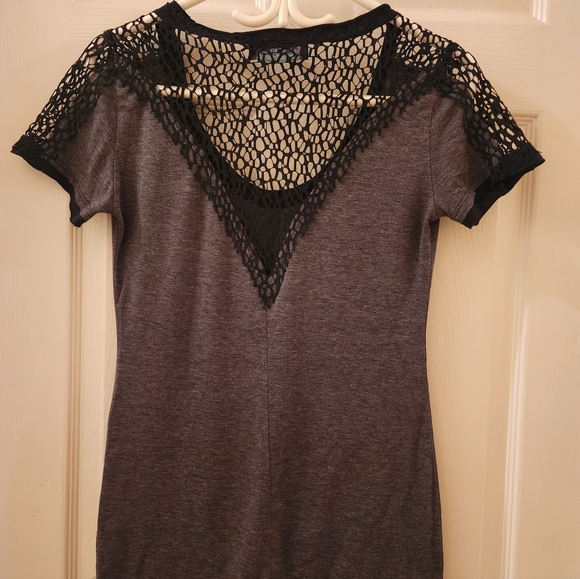 Cowgirls & Dimonds Women's Gray and Black Graphic Tee - Picture 4 of 5